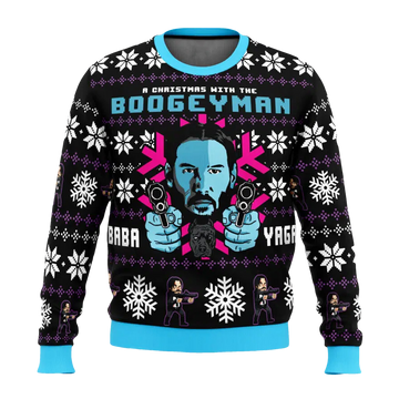 John Wick A Christmas with the Boogeyman Ugly Christmas Sweater - Moonbestprint