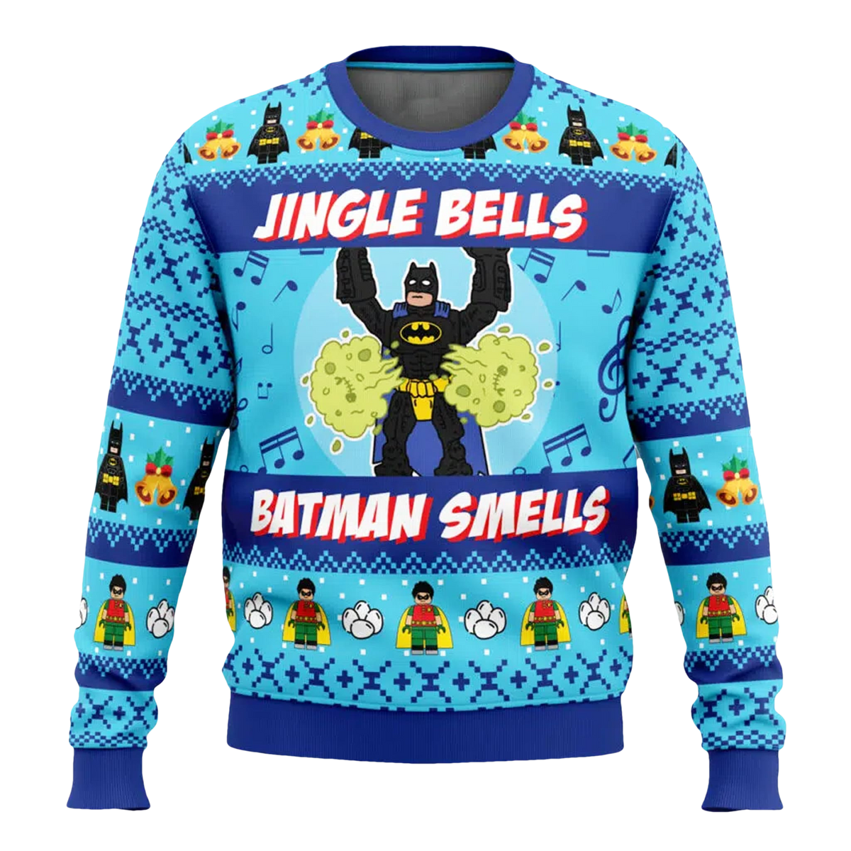 Jingle Bells Batman Smells Ugly Christmas Sweater - Moonbestprint