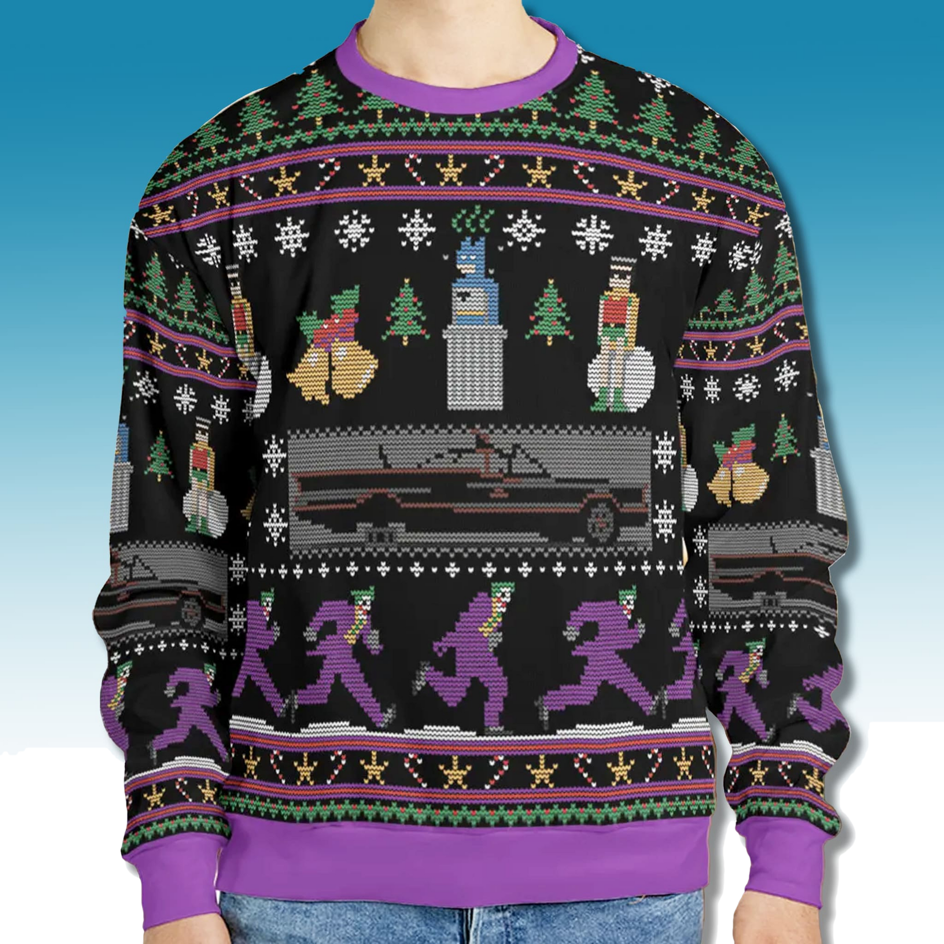 Jingle Smells Batman Joker Ugly Christmas Sweater - Moonbestprint