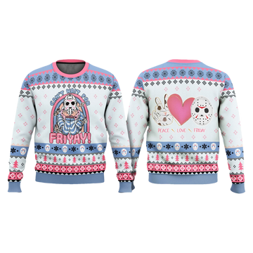 Jason Voorhees Can't Wait For Friday Funny Ugly Sweater - Moonbestprint