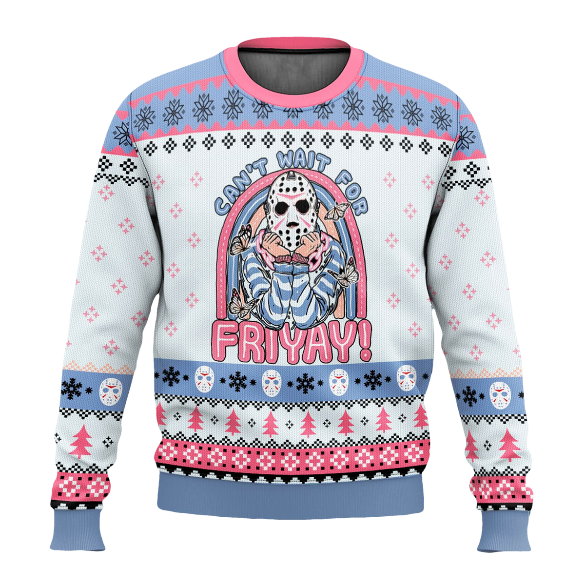 Jason Voorhees Can't Wait For Friday Funny Ugly Sweater - Moonbestprint