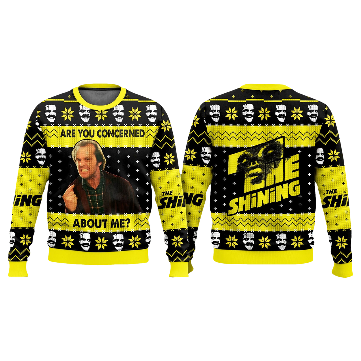 Jack Torrance The Shining Are You Concerned About Me Ugly Sweater - Moonbestprint