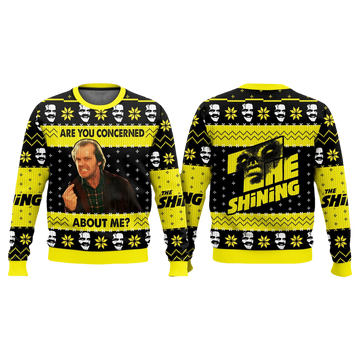 Jack Torrance The Shining Are You Concerned About Me Ugly Sweater - Moonbestprint