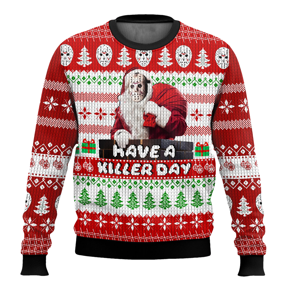 Jason Voorhees Have A Killer Day Ugly Christmas Sweater - Moonbestprint
