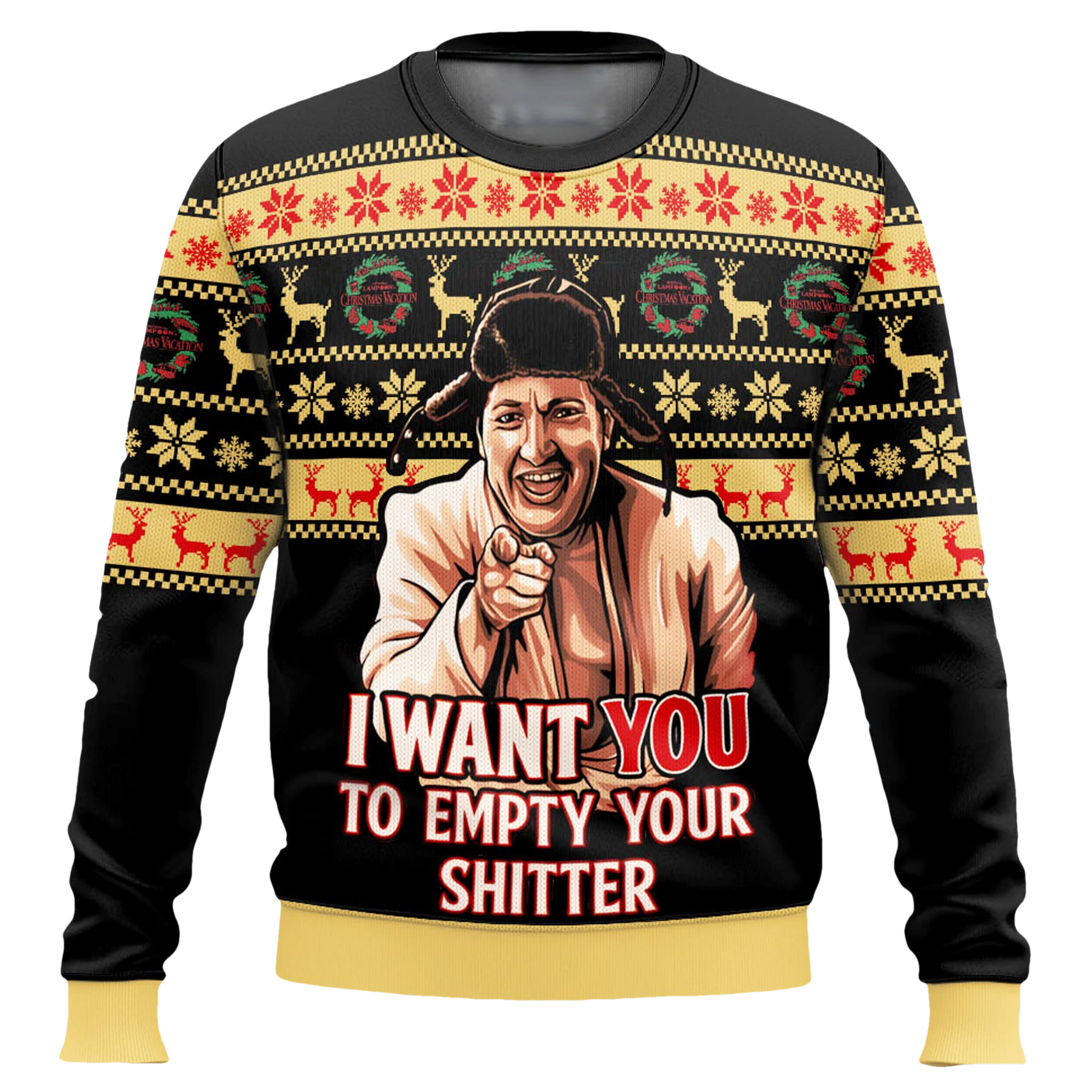 I Want You To Empty Your Shitter National Lampoon's Vacation Christmas Ugly Sweater - Moonbestprint