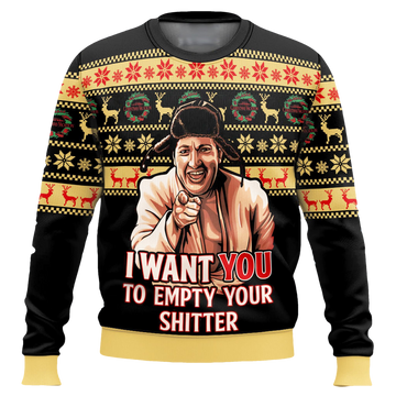 I Want You To Empty Your Shitter National Lampoon's Vacation Christmas Ugly Sweater - Moonbestprint