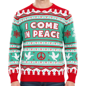 I Come In Peace Christmas Sweater - Moonbestprint