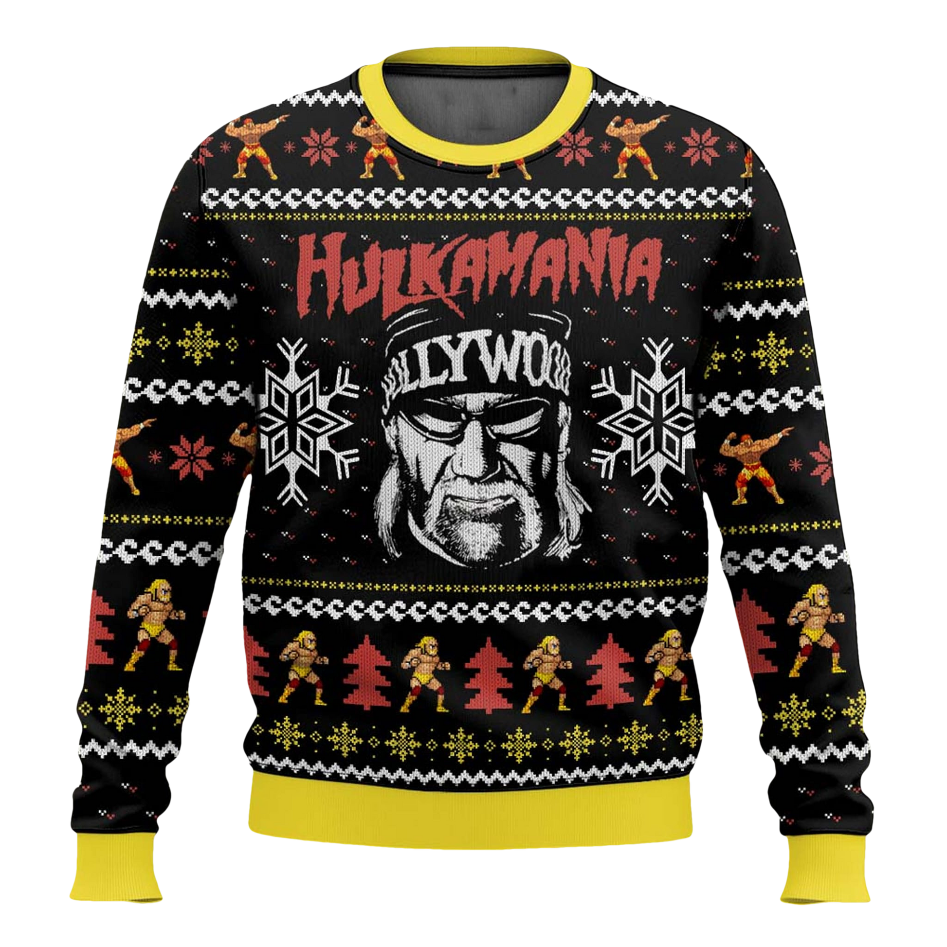 Hulkamania Hulk Hogan Hollywood Christmas Ugly Sweater - Moonbestprint