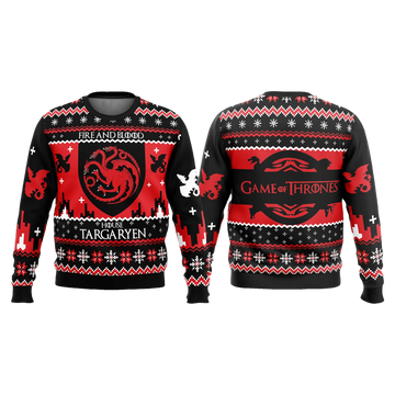 House Targaryen Game of Thrones Ugly Christmas Sweater - Moonbestprint