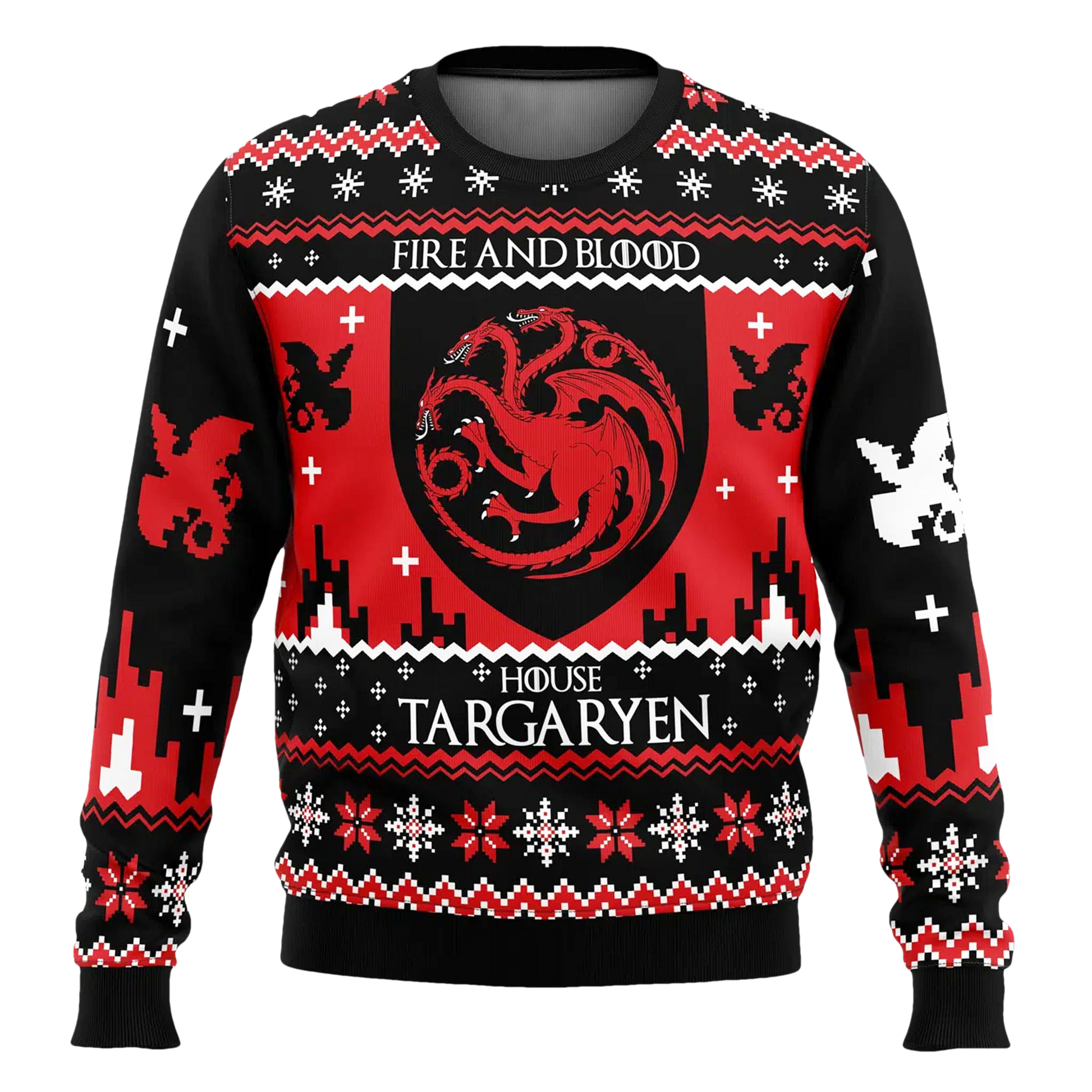 House Targaryen Game of Thrones Ugly Christmas Sweater - Moonbestprint