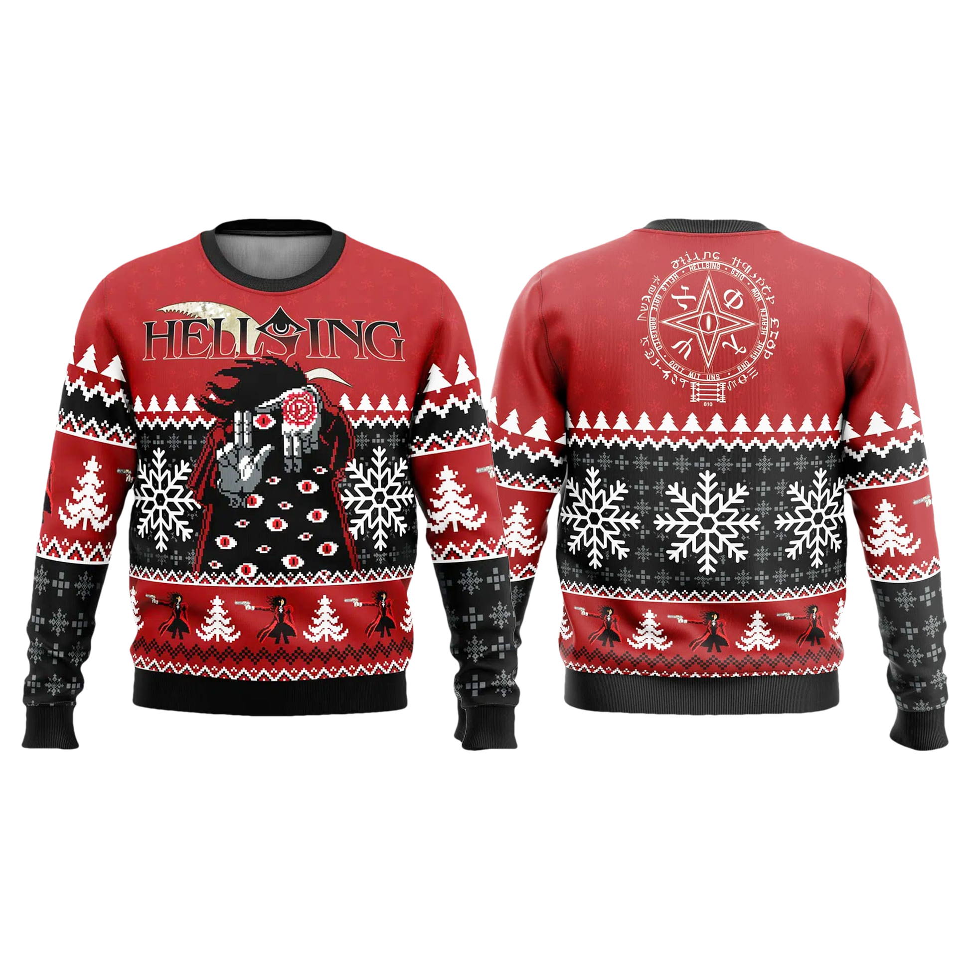 Hellsing God With Us Ugly Christmas Sweater - Moonbestprint