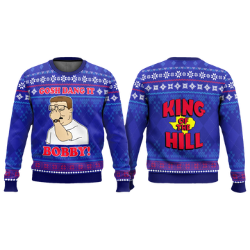 Gosh Dang It Bobby King Of The Hill Ugly Christmas Sweater - Moonbestprint