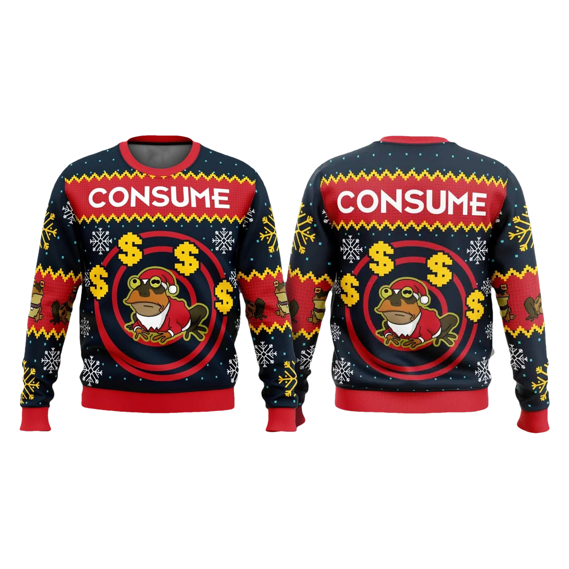 Futurama Hypnotoad Consume Christmas Ugly Sweater - Moonbestprint