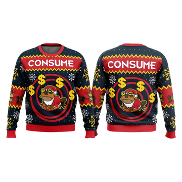 Futurama Hypnotoad Consume Christmas Ugly Sweater - Moonbestprint