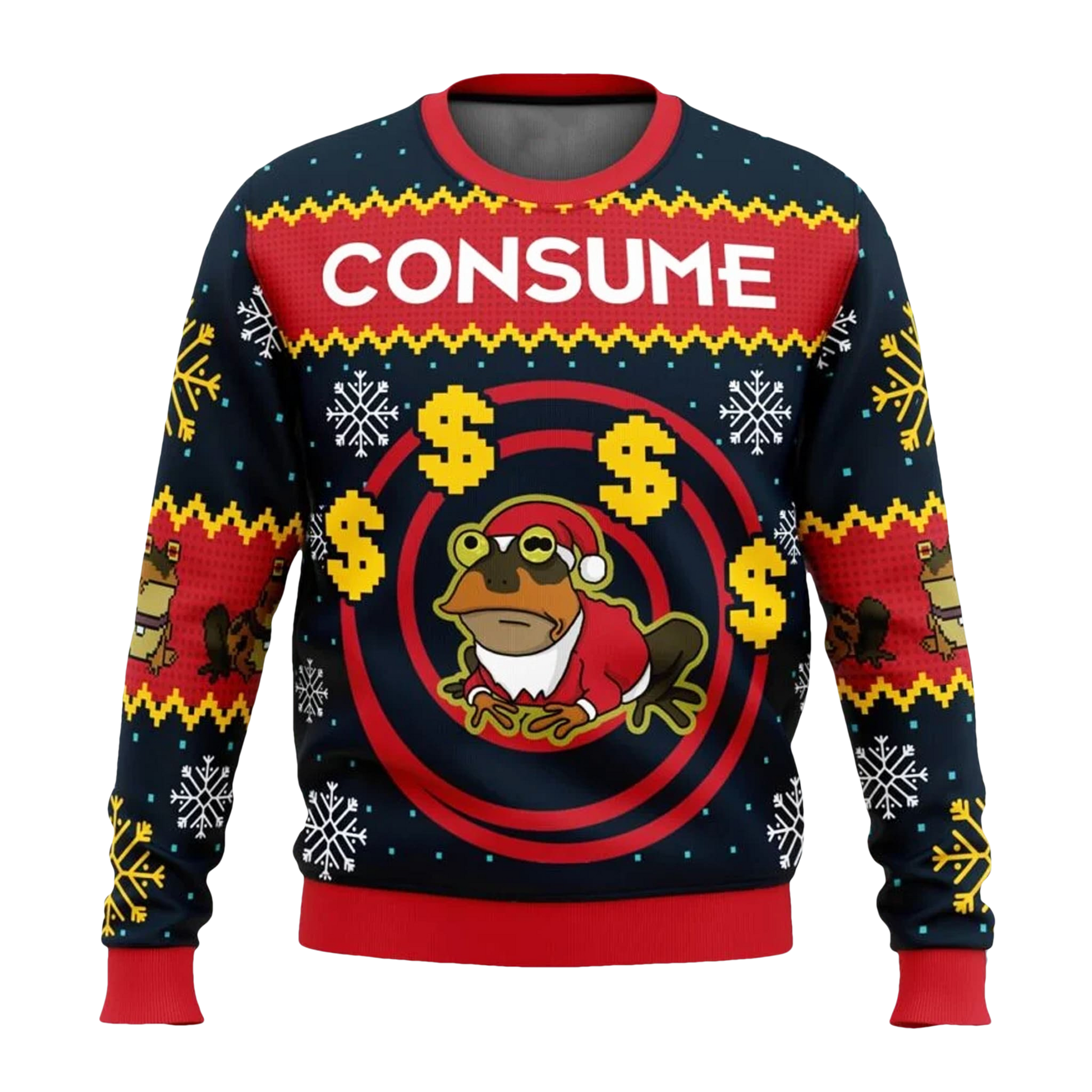 Futurama Hypnotoad Consume Christmas Ugly Sweater - Moonbestprint