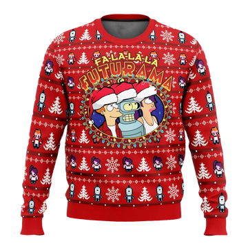 Futurama Fa-La-La-La Christmas Ugly Sweater - Moonbestprint