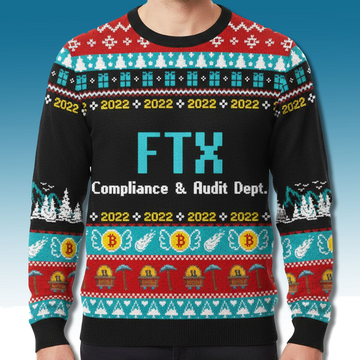FTX Complicance and Audit Dept 2022 Ugly Christmas Sweater - Moonbestprint
