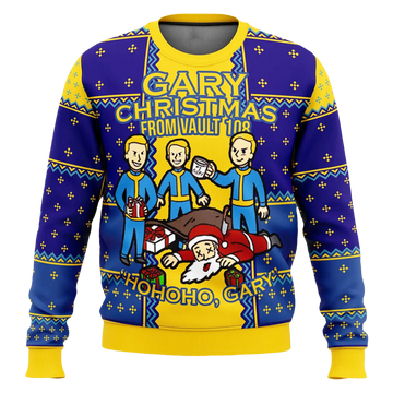 Fallout Gary Santa Meme Ugly Christmas Sweater - Moonbestprint