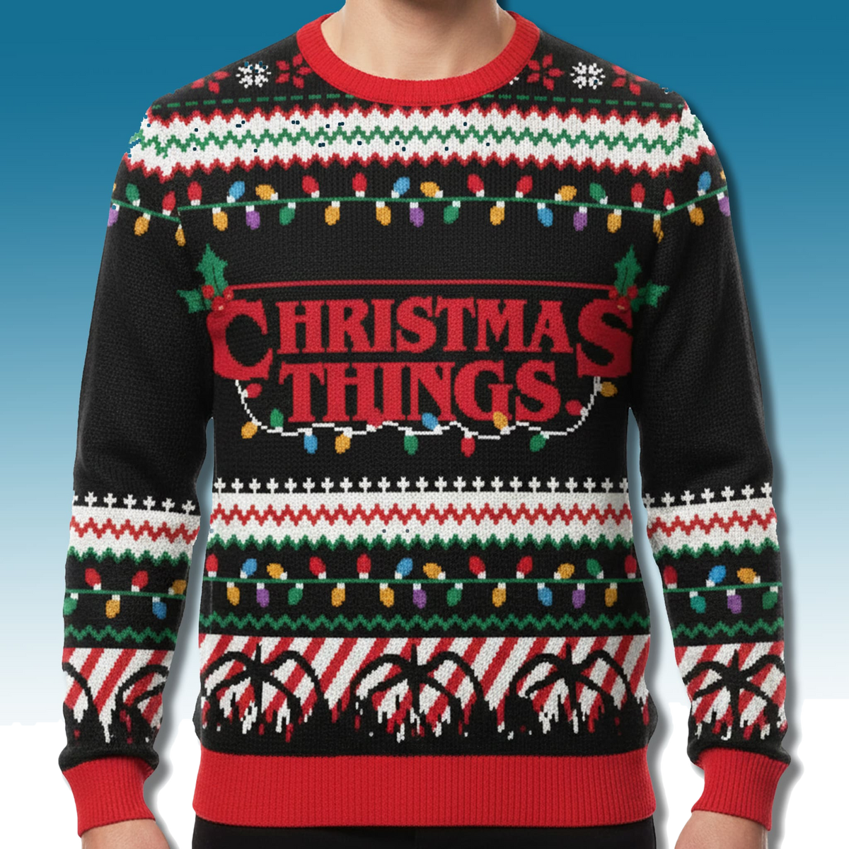 Christmas Things Stranger Things 5 Ugly Sweatshirt - Moonbestprint