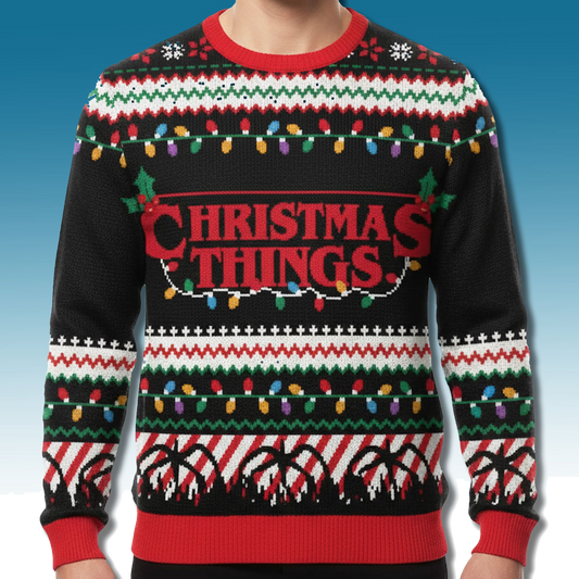 Christmas Things Stranger Things 5 Ugly Sweatshirt - Moonbestprint