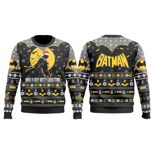 Batman Have A Very Batty Christmas Ugly Sweater - Moonbestprint