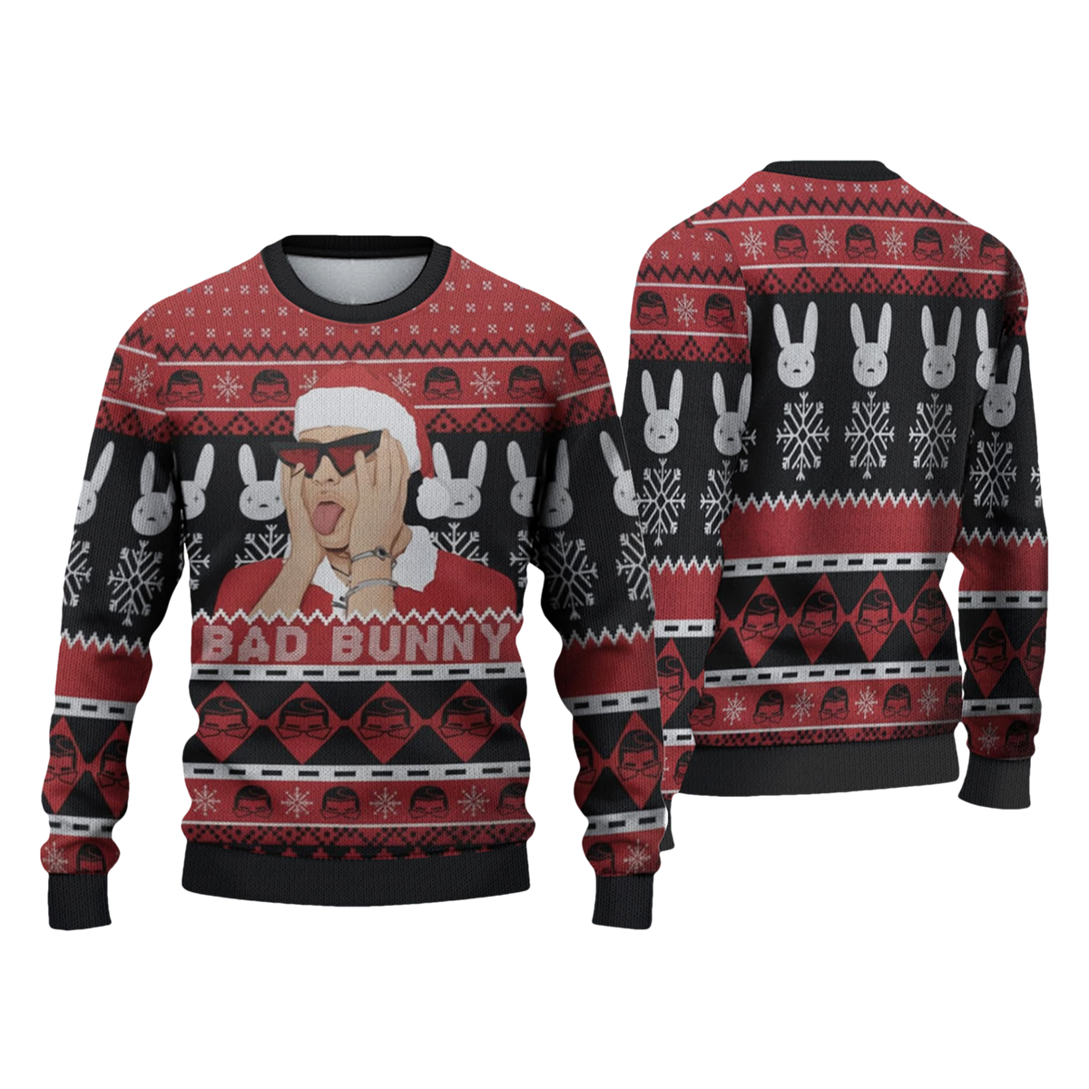 Bad Bunny 2025 Ugly Christmas Sweater - Moonbestprint