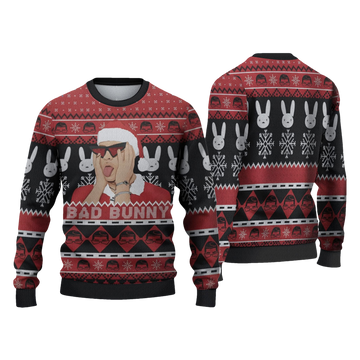 Bad Bunny 2025 Ugly Christmas Sweater - Moonbestprint