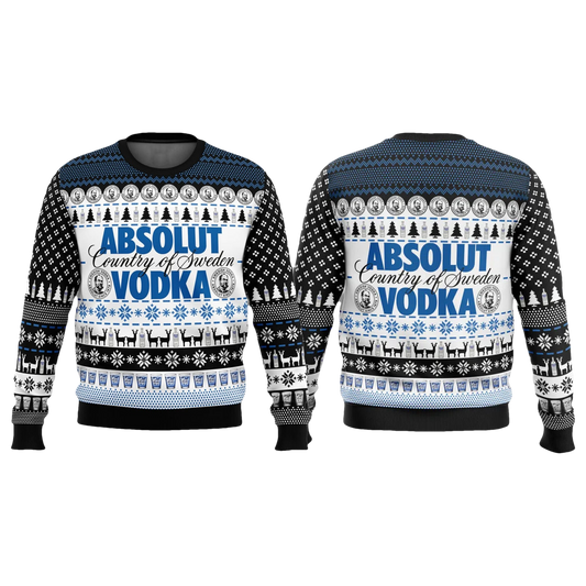 Absolut Vodka Christmas Ugly Sweater - Moonbestprint