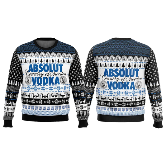 Absolut Vodka Christmas Ugly Sweater - Moonbestprint