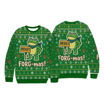 Resist FORG mas Ugly Christmas Sweater - Moonbestprint