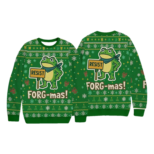 Resist FORG mas Ugly Christmas Sweater - Moonbestprint