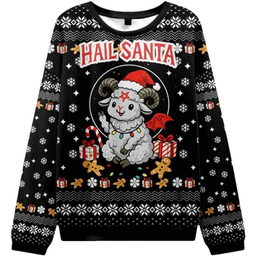 Devil Sheep Christmas Ugly Sweater - Moonbestprint