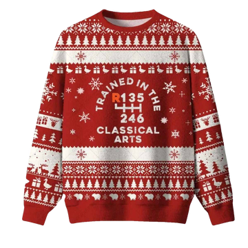 Trained In The Classical Arts Ugly Christmas Sweater - Moonbestprint