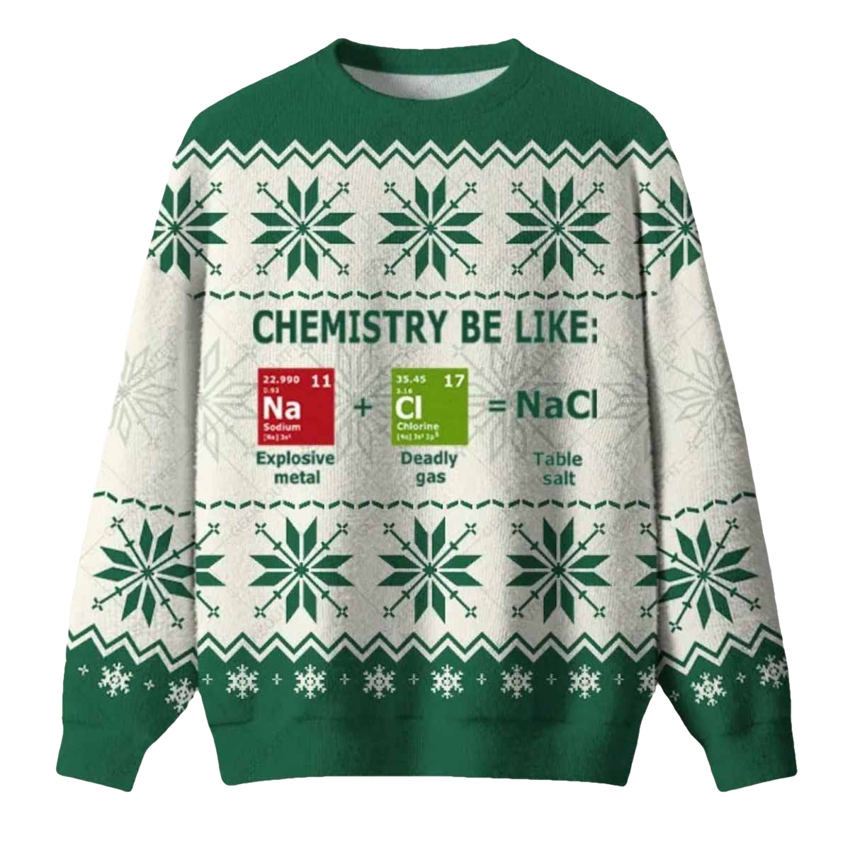 Chemistry Be Like Ugly Christmas Sweater - Moonbestprint