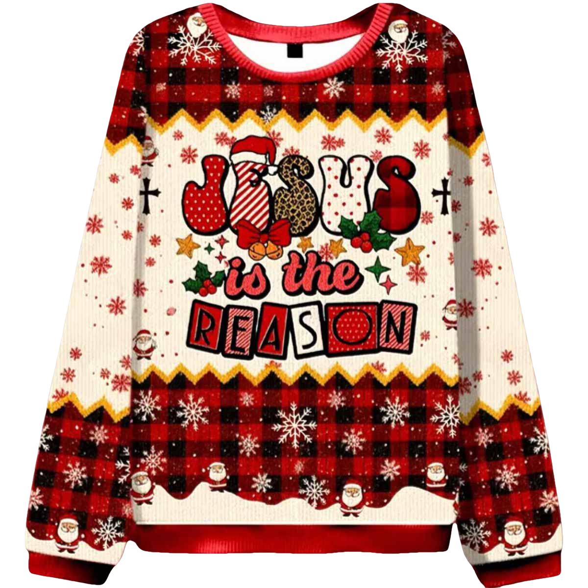 Jesus Is The Reason Ugly Christmas Sweater - Moonbestprint