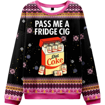 Diet Coke Is Just A Fridge Cigarette Ugly Christmas Sweater - Moonbestprint