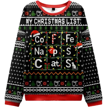 My Christmas List Ugly Christmas Sweater - Moonbestprint