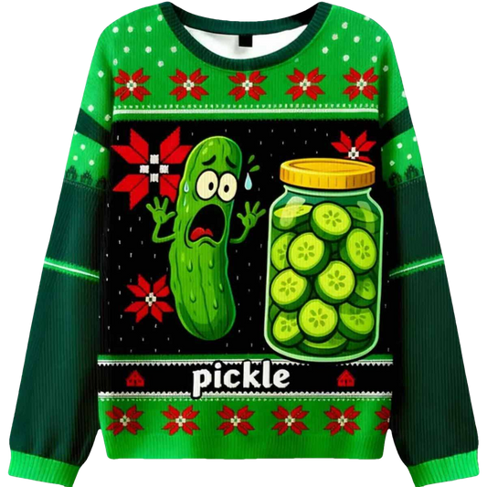 Pickle Ugly Christmas Sweater - Moonbestprint