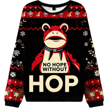 No Hope Without Hop Frog Resist Ugly Christmas Sweater - Moonbestprint