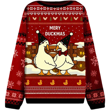 Merry Duckmas Ugly Christmas Sweater - Moonbestprint
