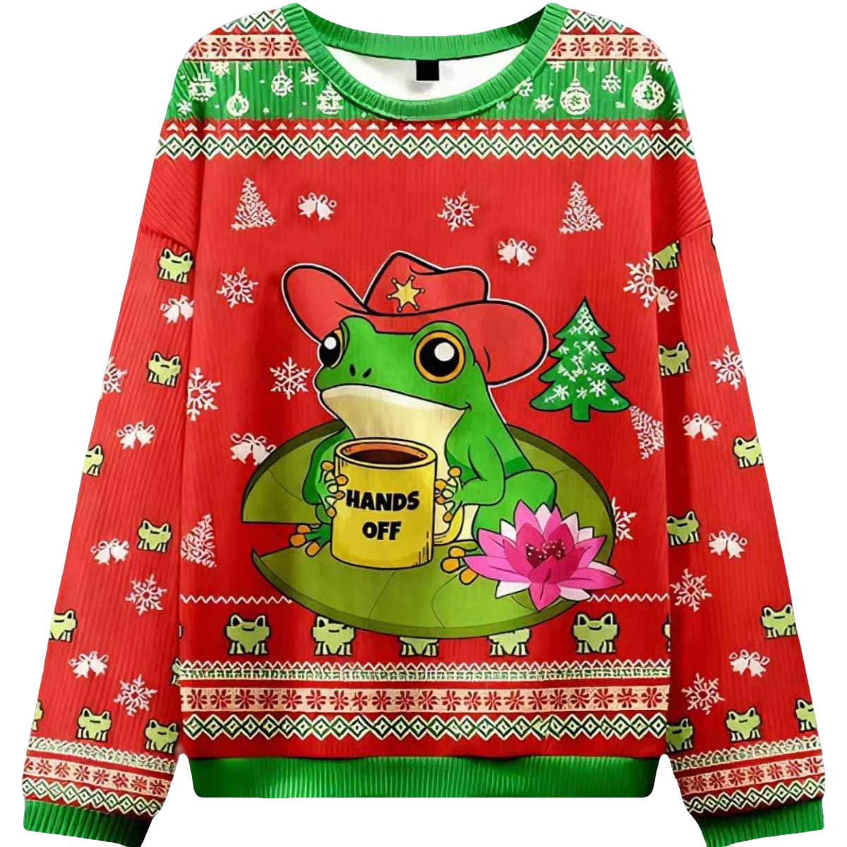 Hands Off Frog Ugly Christmas Sweater - Moonbestprint