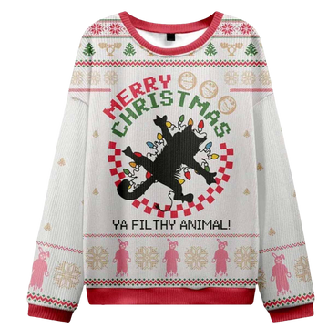Merry Christmas Ya Filthy Animal Ugly Sweater - Moonbestprint