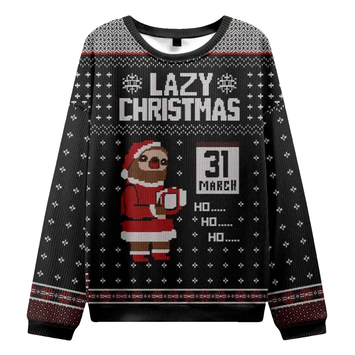 Lazy Christmas Ugly Christmas Sweater - Moonbestprint