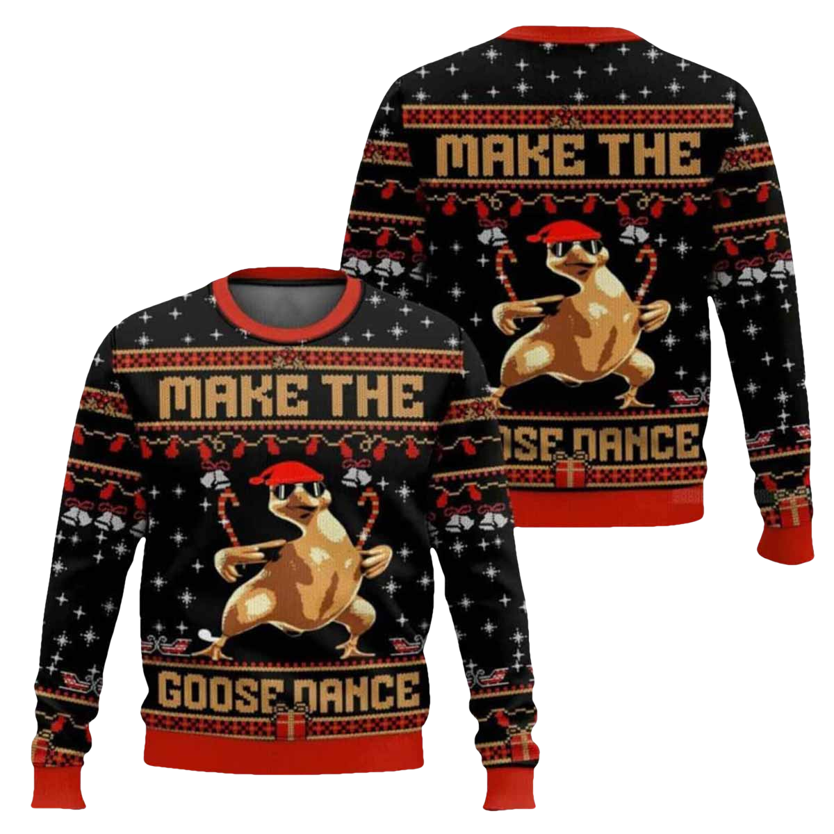 Make The Goose Dance Ugly Christmas Sweater - Moonbestprint