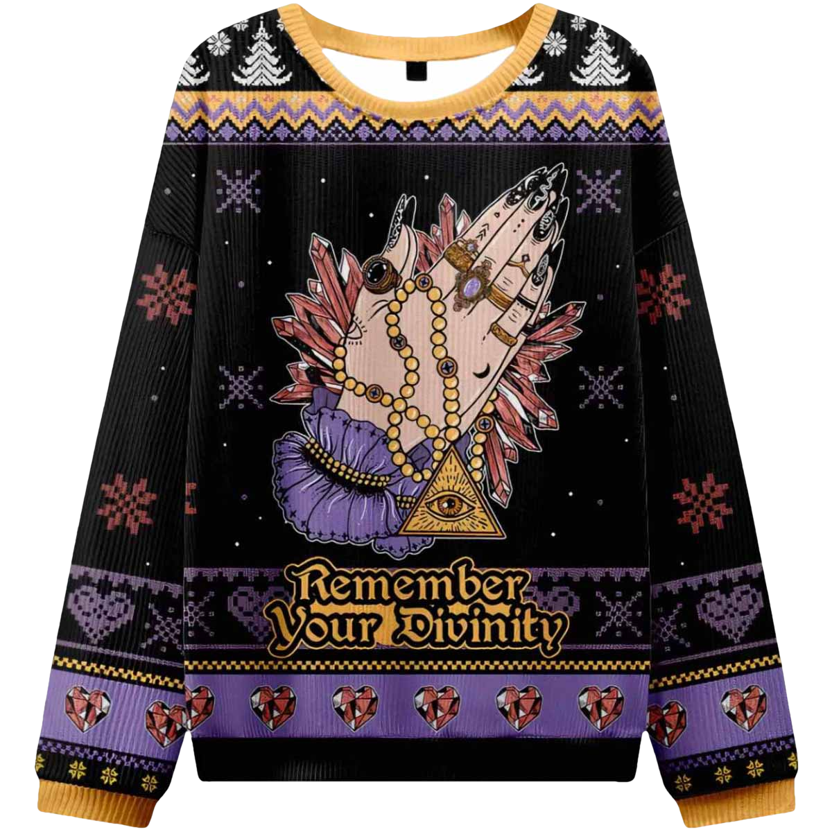 Remember Your Divinity Ugly Christmas Sweater - Moonbestprint
