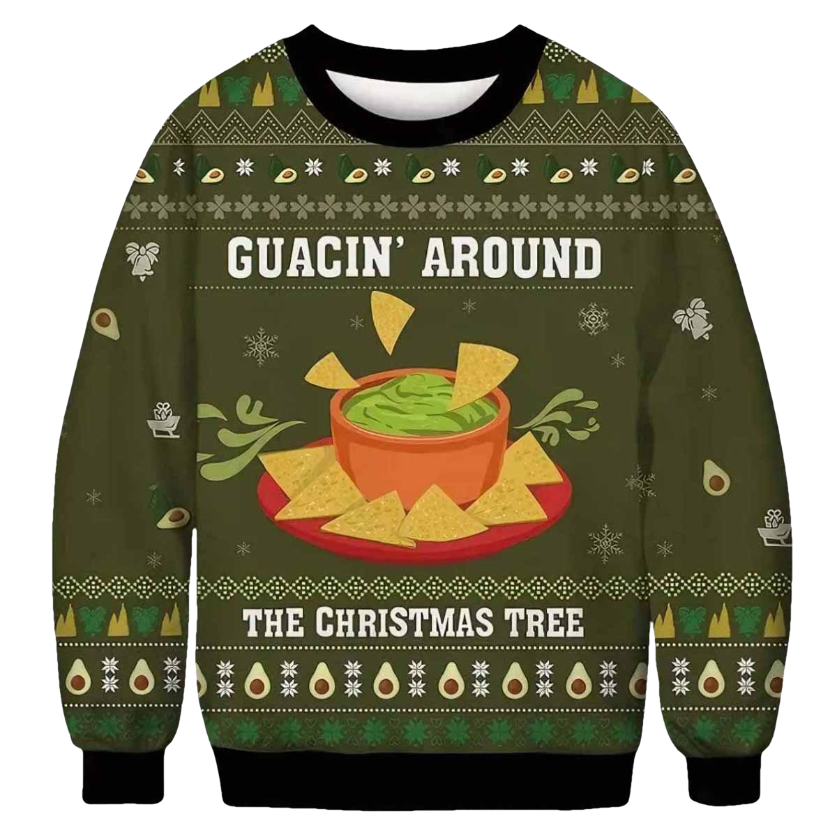 Guacln Around The Christmas Tree Ugly Christmas Sweater - Moonbestprint