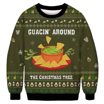 Guacln Around The Christmas Tree Ugly Christmas Sweater - Moonbestprint