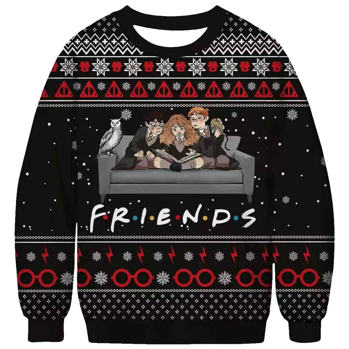 Funny Friends Ugly Christmas Sweater - Moonbestprint