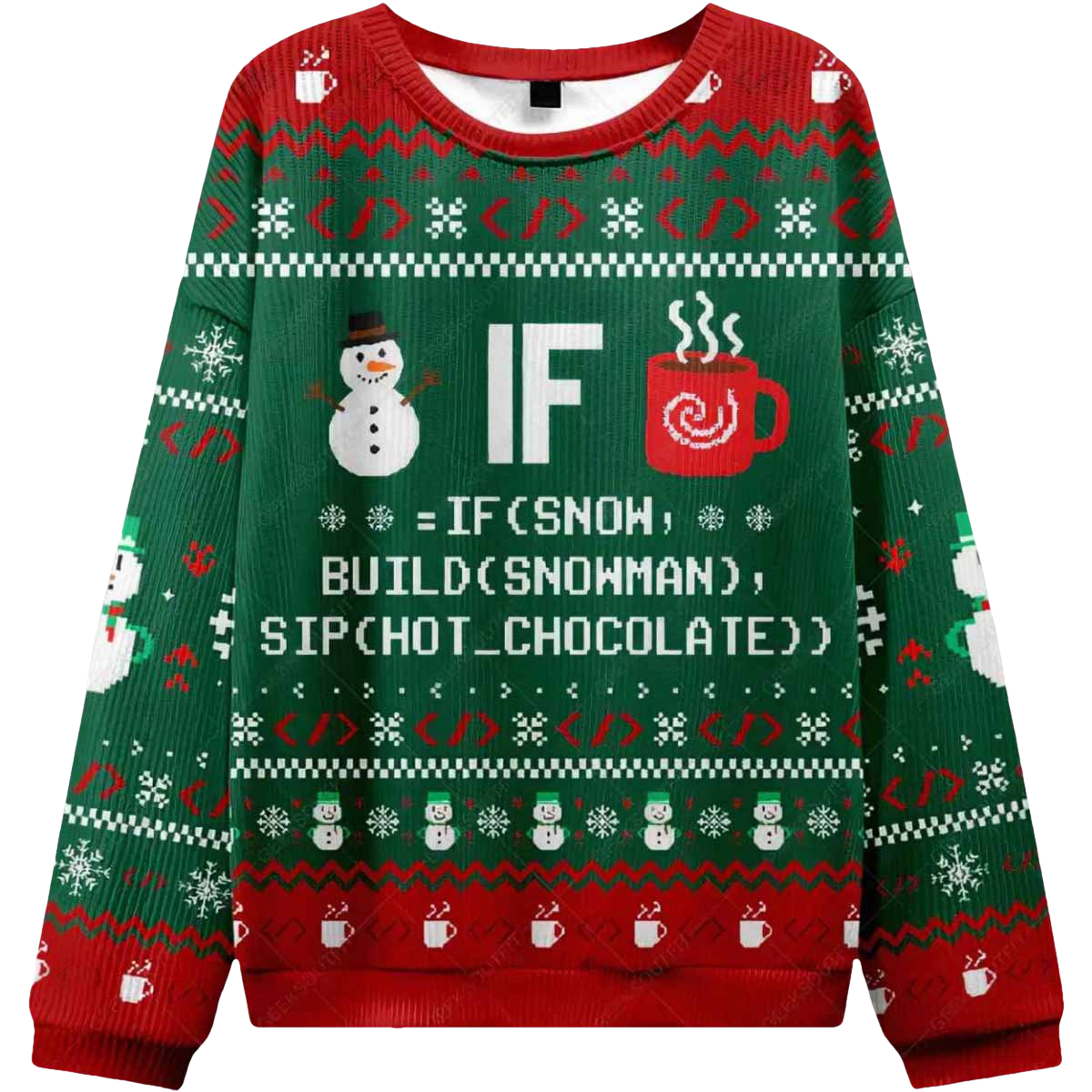 IF Code Ugly Christmas Sweater - Moonbestprint