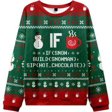 IF Code Ugly Christmas Sweater - Moonbestprint